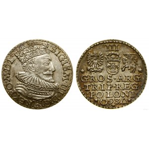 Poland, trojak, 1593, Malbork