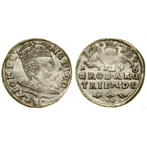 Pologne, trojak, 1596, Vilnius