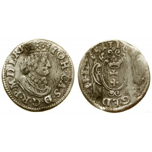 Polska, dwugrosz, 1651 GR, Gdańsk