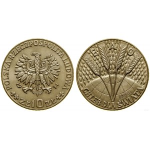 Pologne, 10 zloty, 1971, Varsovie