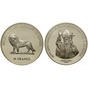 Congo, 10 francs, 2000