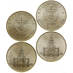 Corée du Sud, série de 2 x 1 000 wons, 1984, Tedzon