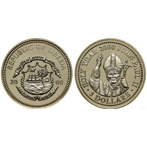 Liberia, $5, 2000