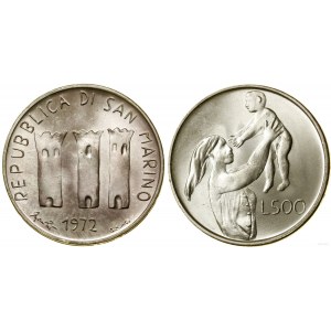 Saint-Marin, 500 lires, 1972, Rome