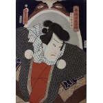 Utagawa Kunisada, Kabuki-Schauspieler - 4 Stück.
