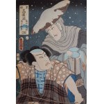 Utagawa Kunisada, Kabuki-Schauspieler - 4 Stück.