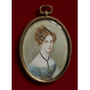 A.N., Miniature Portrait of a Woman
