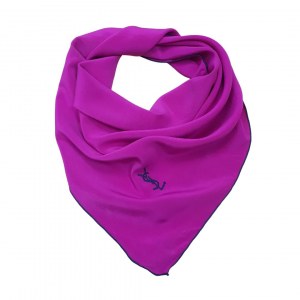 Fuchsia scarf by Yves Saint Laurent