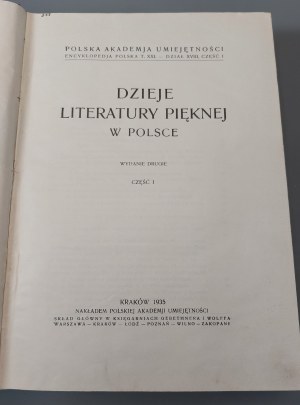 DAUGHTERS OF BEAUTIFUL LITERATURE IN POLAND Part I-II Issues 1935-1936