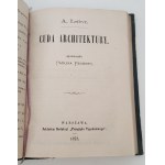 TAINE Henryk - O IDEALE W SZTUCE. LEFEVR A. - CUDA ARCHITEKTURY Wyd. 1873