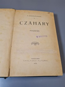 Rodziewiczówna Maria CZACHARY wyd. 1