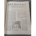 ARCHITEKT. Časopis ARCHITEKTURA, STAVEBNICTVÍ A UMĚLECKÝ PRŮMYSL Rok 1922, 1923, 1924