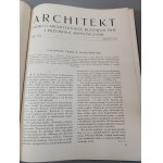 ARCHITEKT. Časopis ARCHITEKTURA, STAVEBNICTVÍ A UMĚLECKÝ PRŮMYSL Rok 1922, 1923, 1924