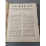 ARCHITEKT. Časopis ARCHITEKTURA, STAVEBNICTVÍ A UMĚLECKÝ PRŮMYSL Rok 1922, 1923, 1924