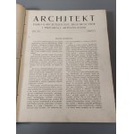 ARCHITEKT. Časopis ARCHITEKTÚRA, STAVEBNÍCTVO A UMELECKÝ PRIEMYSEL Rok 1922, 1923, 1924