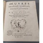 RABELAIS Francois - OEUVRES Tom II Amsterdam 1741 Oeuvres de maitre Francois Rabelais, avec des remarques historiques et critiques de mr. le Duchat