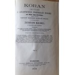 KORAN (Al-Koran) Poprzedzony życiorysem Mahometa z Washingtona Irvinga Tom I-II Reprint z 1858