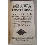 VOLUMINA LEGUM VOL 2 Varšava 1733 Prawa, Konstytucye y Przywileie Królestwa Polskiego y Wielkiego Xięstwa Litewskiego VOL II