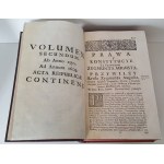 VOLUMINA LEGUM VOL 2 Varšava 1733 Prawa, Konstytucye y Przywileie Królestwa Polskiego y Wielkiego Xięstwa Litewskiego VOL II