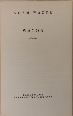 WA¯YK Adam - WAGON Poems Issue 1