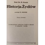 GRAETZ H. - HISTORJA ŻYDÓW Reprint Tom I - IX w 3 woluminach
