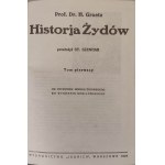 GRAETZ H. - HISTORJA ŻYDÓW Reprint Tom I - IX w 3 woluminach