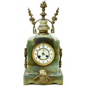 Krbové hodiny, Francie (?) ca. 1900,,, Krbové hodiny
