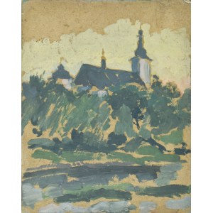 Józef PIENIĄŻEK (1888-1953), Blick auf die Kirchtürme