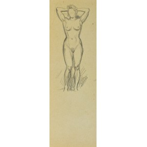 Ludwik MACIĄG (1920-2007), Nude of a woman with her hands raised behind her head