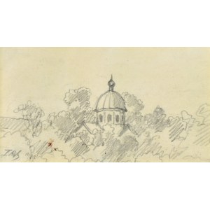 Tadeusz RYBKOWSKI (1848-1926), Landscape with a Dome, 1921