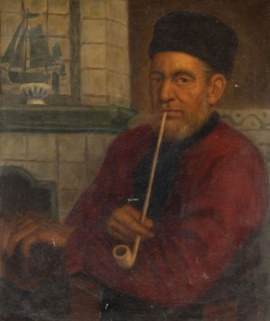 Johann Walter-Kurau (Jānis VALTERS), MĘŻCZYZNA Z FAJKĄ, przed 1906