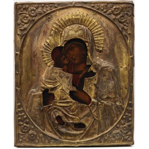 ICCON, Madre di Dio di Vladimir, Russia, seconda metà del XIX secolo.