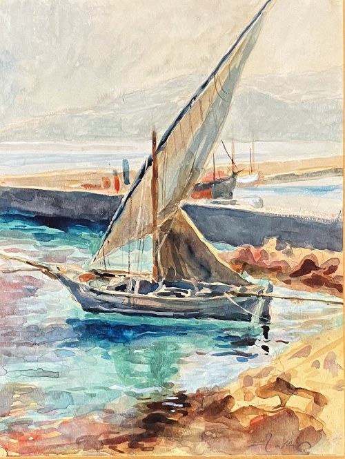 Władysław ZAKRZEWSKI (1903-1944), Żaglówka na Capri