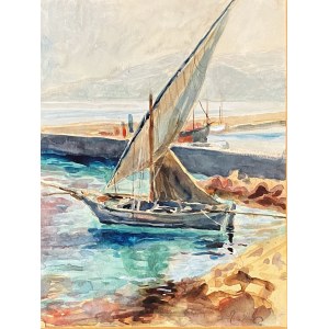 Władysław ZAKRZEWSKI (1903-1944), Żaglówka na Capri