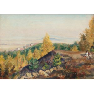 Wojciech Weiss (1875 Leorda na Bukowinie - 1950 Krakau), Landschaft aus Kalwaria, 1920er Jahre.