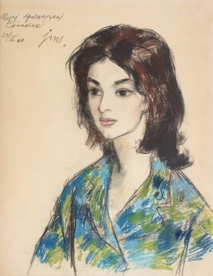 Jan Marcin Szancer (1902 Kraków-1973 Warszawa), Portret córki artysty - Małgorzaty, 1960 r.