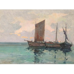 Antoni Suchanek (1901 Rzeszów - 1982 Gdynia), Boats, 1930s