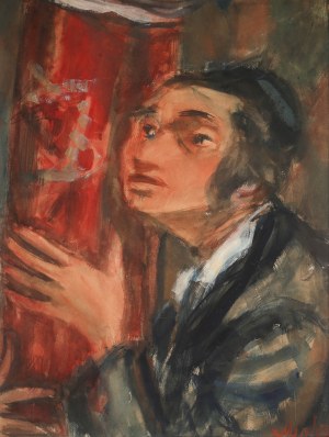 Zygmunt Menkes (1896 Lwów - 1986 Riverdale), Portret Żyda, przed 1939 r.