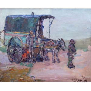 Włodzimierz Terlikowski (1873 Poraj - 1951 Paris), Mit dem Wagen, 1913.