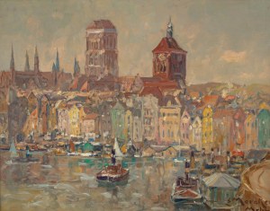 Erich Mercker (1891 Zabern - 1973 Monachium), Gdańsk. Widok na Stare Miasto