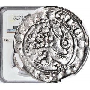 Czechy, Jan I Luksemburski 1310-1346, Grosz Praski, Kutna Hora, piękny