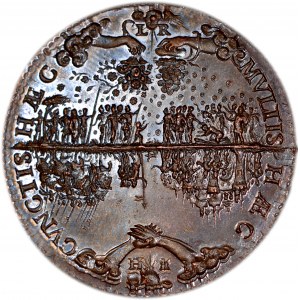 R-, Henryk Walezy, Medal 1587, ugoda króla Francji i Polski z wojskami najemnymi