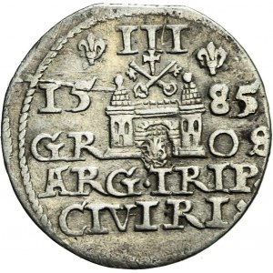 Stefan Batory, Trojak 1585, Riga