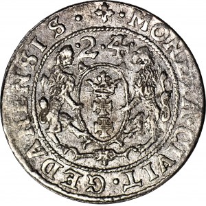 Žigmund III Vasa, Ort 1624/3, Gdansk, L.RP.R, krásna