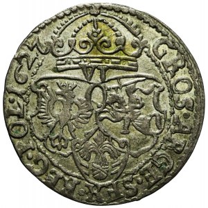 Sigismund III. Vasa, Sixpence 1627, Krakau, schön