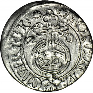 R-, Sigismund III Vasa, Half-track 1620, Riga, T.2mk, R3, beautiful