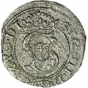 RR-, Zygmunt III Waza, Szeląg 1588/9 - przebitka daty, Ryga