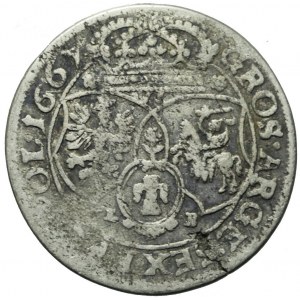 Jan II Kazimierz, Szóstak 1667 TLB, Kraków, rzadszy