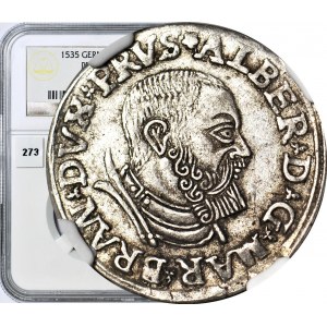 Duchy of Prussia, Albrecht Hohenzollern, Trojak 1535, Königsberg