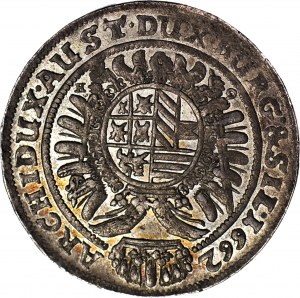 R-, Silesia, Leopold I, 15 Krajcars 1662 G-H, Wroclaw, mint, small/large type, reverse 180 degrees